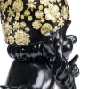 KARE Deko Figur Zwerg Standing Schwarz Gold 46cm Hot