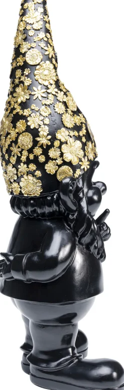 KARE Deko Figur Zwerg Standing Schwarz Gold 46cm Hot