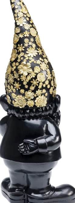 KARE Deko Figur Zwerg Standing Schwarz Gold 46cm Hot