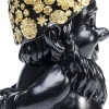 KARE Deko Figur Zwerg Standing Schwarz Gold 30cm Hot