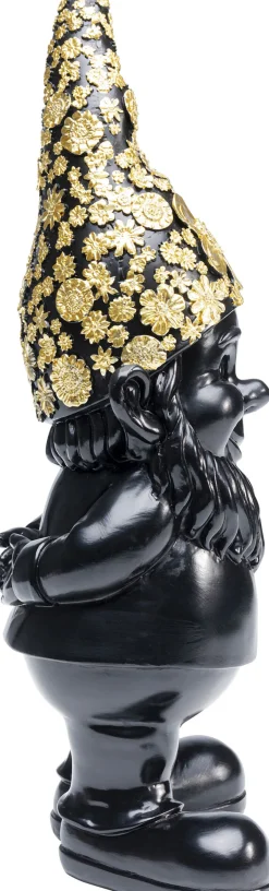 KARE Deko Figur Zwerg Standing Schwarz Gold 30cm Hot