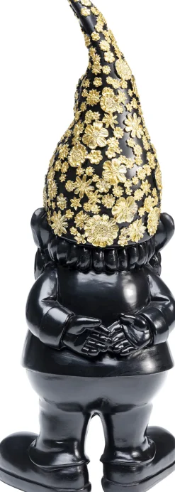 KARE Deko Figur Zwerg Standing Schwarz Gold 30cm Hot