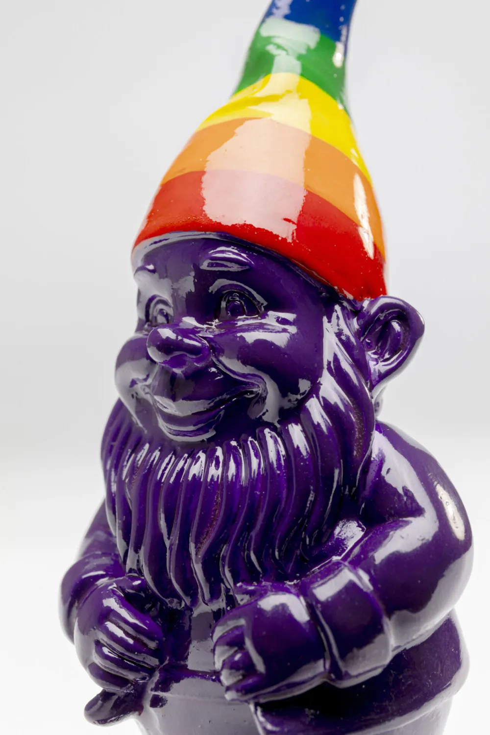 KARE Deko Figur Zwerg Stehend Rainbow Lila 11cm Outlet