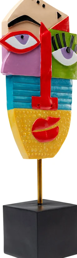 KARE Deko Objekt Abstract Face Multicolour 52cm Discount