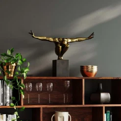 KARE Deko Objekt Athlet Bronze 75cm New