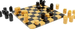 KARE Deko Objekt Chess Focus Senf 26x26cm New