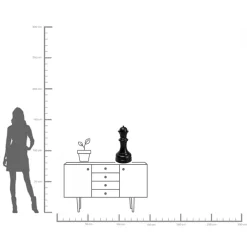 KARE Deko Objekt Chess Queen 60cm Hot