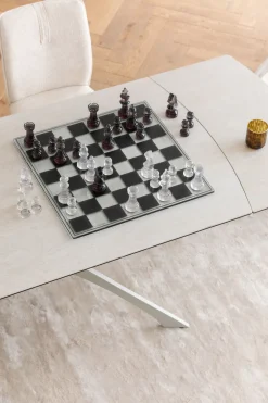 KARE Deko Objekt Chess Transparent 60x60cm Discount