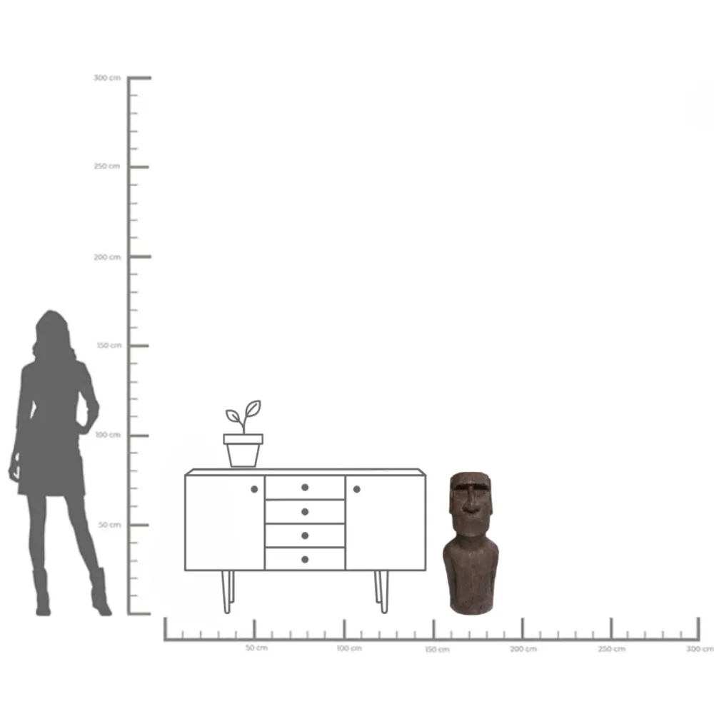 KARE Deko Objekt Easter Island 80cm Discount