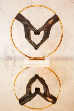 KARE Deko Objekt Elements Heart Hand 33cm Outlet