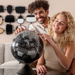 KARE Deko Objekt Globe Top Schwarz 40cm Sale