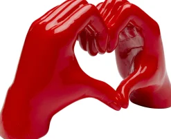KARE Deko Objekt Heart Hands Rot 12cm Discount