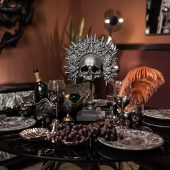 KARE Deko Objekt King Skull Schwarz 49cm