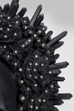 KARE Deko Objekt King Skull Schwarz 49cm