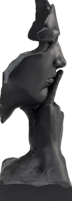 KARE Deko Objekt Quiet Face Schwarz 31cm Clearance