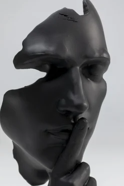 KARE Deko Objekt Quiet Face Schwarz 31cm Clearance