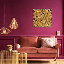 KARE Deko Rahmen Gold Flower 60x60cm Best