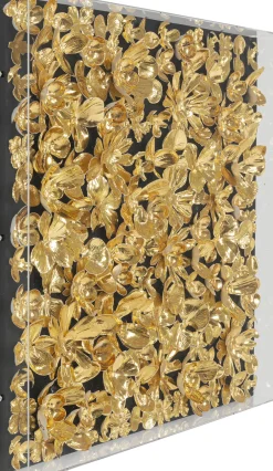 KARE Deko Rahmen Gold Flower 60x60cm Best