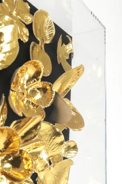 KARE Deko Rahmen Gold Flower 60x60cm Best