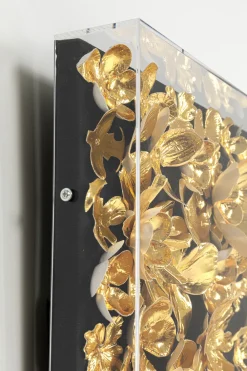 KARE Deko Rahmen Gold Flower 60x60cm Best