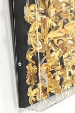 KARE Deko Rahmen Gold Flower 60x60cm Best