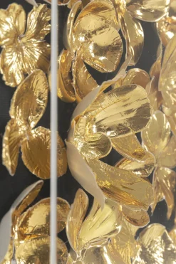 KARE Deko Rahmen Gold Flower 60x60cm Best