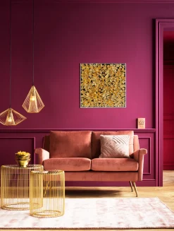 KARE Deko Rahmen Gold Flower 60x60cm Best