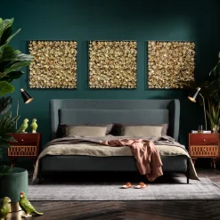 KARE Deko Rahmen Gold Flower 80x80cm Online