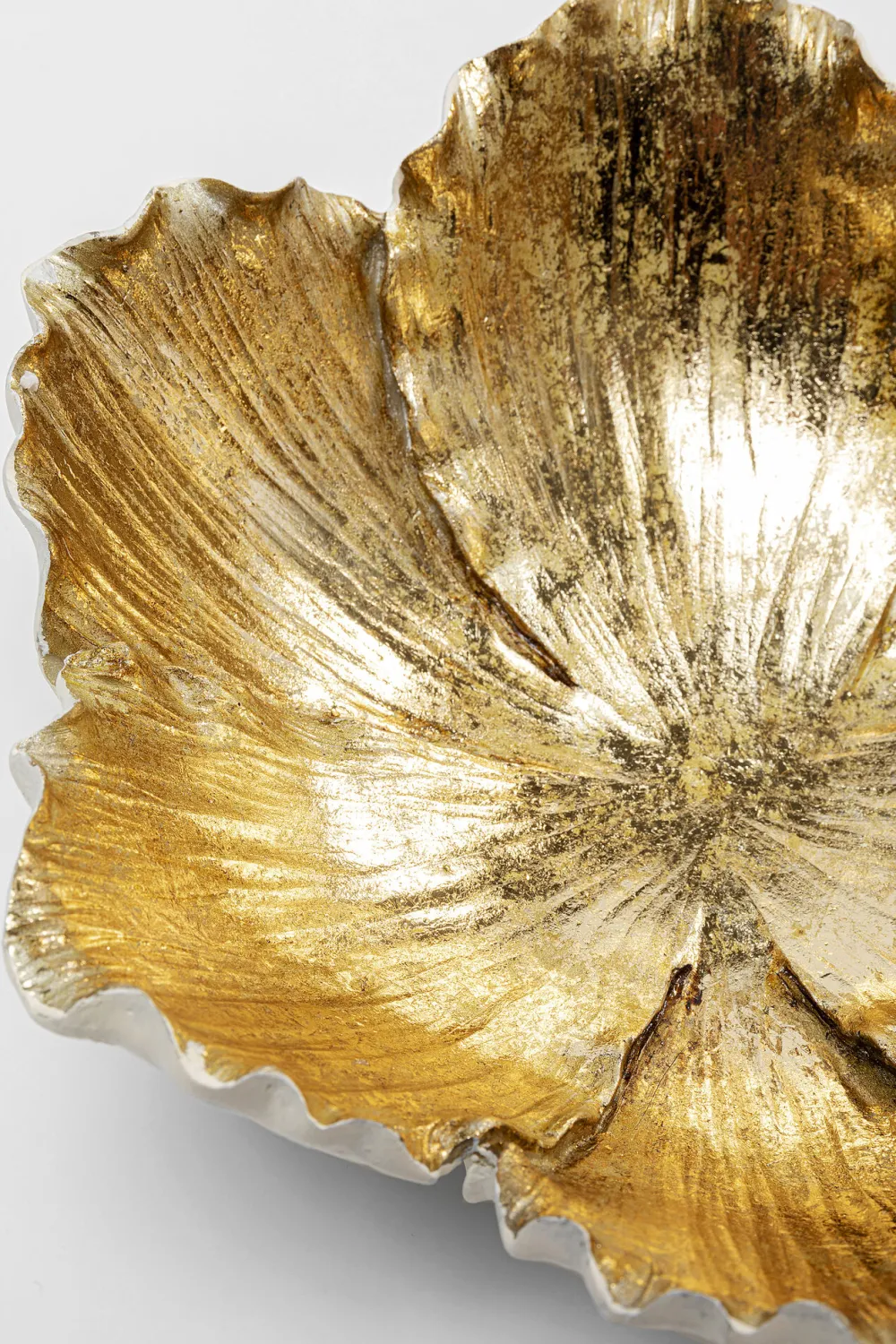 KARE Deko Schale Flower Bloom Creme Gold Ø25cm Clearance