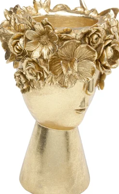 KARE Deko Vase Flowercrown Gold 20cm Sale