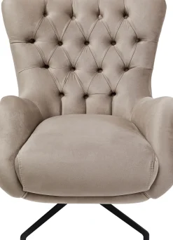 KARE Drehsessel Bellissima Velvet Taupe Sale