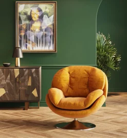 KARE Drehsessel Cosy Amber Hot