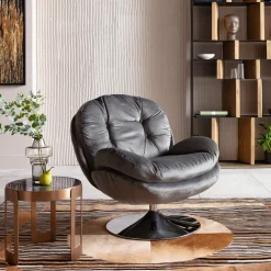 KARE Drehsessel Cosy Grau Online