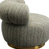 KARE Drehsessel Couture Stripes Blau New