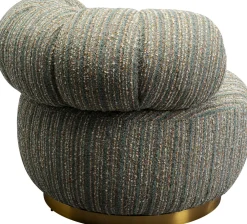 KARE Drehsessel Couture Stripes Blau New