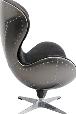 KARE Drehsessel Lounge Black Graphit Outlet
