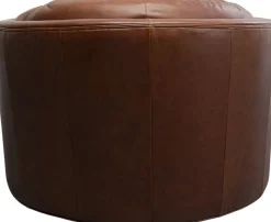 KARE Drehsessel Music Hall Leder Braun Clearance