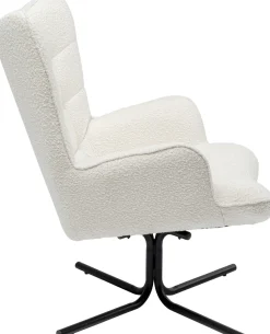 KARE Drehsessel Oscar Boucle Creme Sale