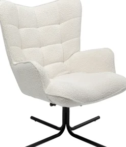KARE Drehsessel Oscar Boucle Creme Sale