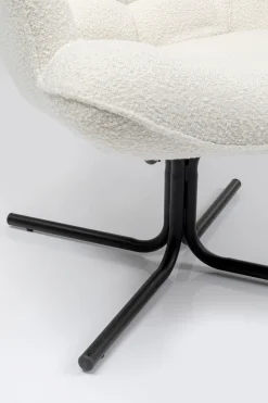 KARE Drehsessel Oscar Boucle Creme Sale