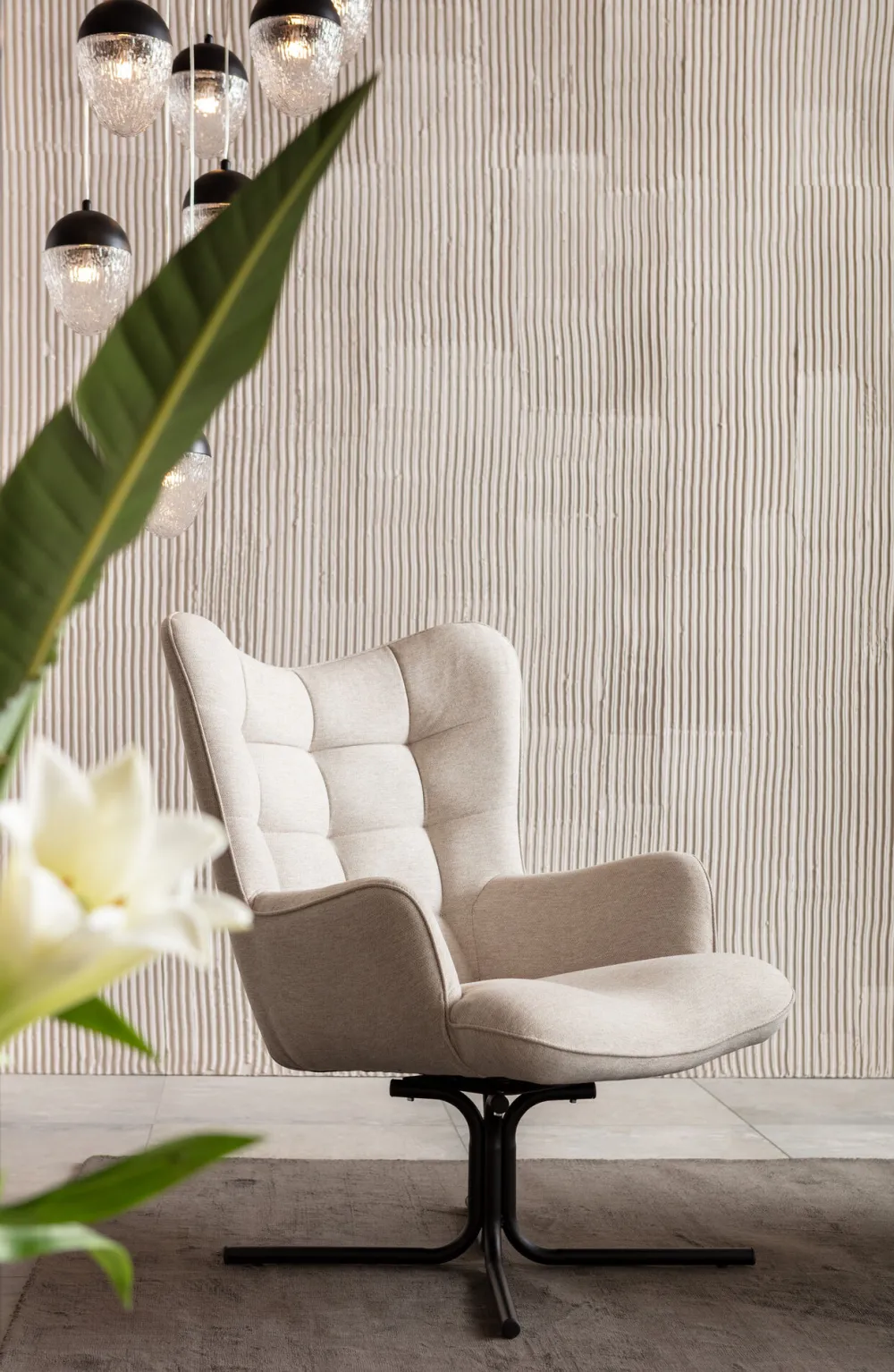 KARE Drehsessel Oscar Creme New