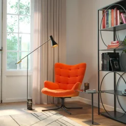 KARE Drehsessel Oscar Velvet Orange New