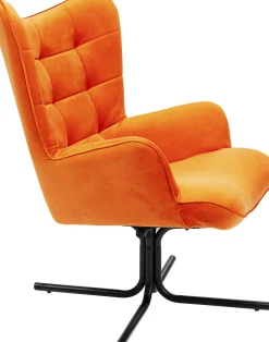 KARE Drehsessel Oscar Velvet Orange New