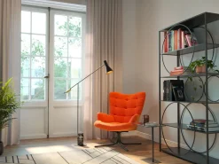 KARE Drehsessel Oscar Velvet Orange New