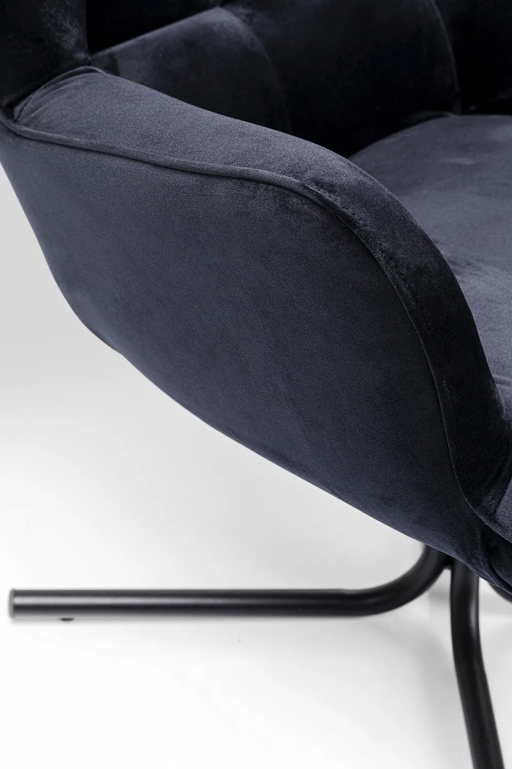 KARE Drehsessel Oscar Velvet Schwarz New