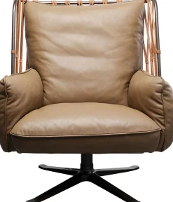KARE Drehsessel Paradiso Braun Outlet