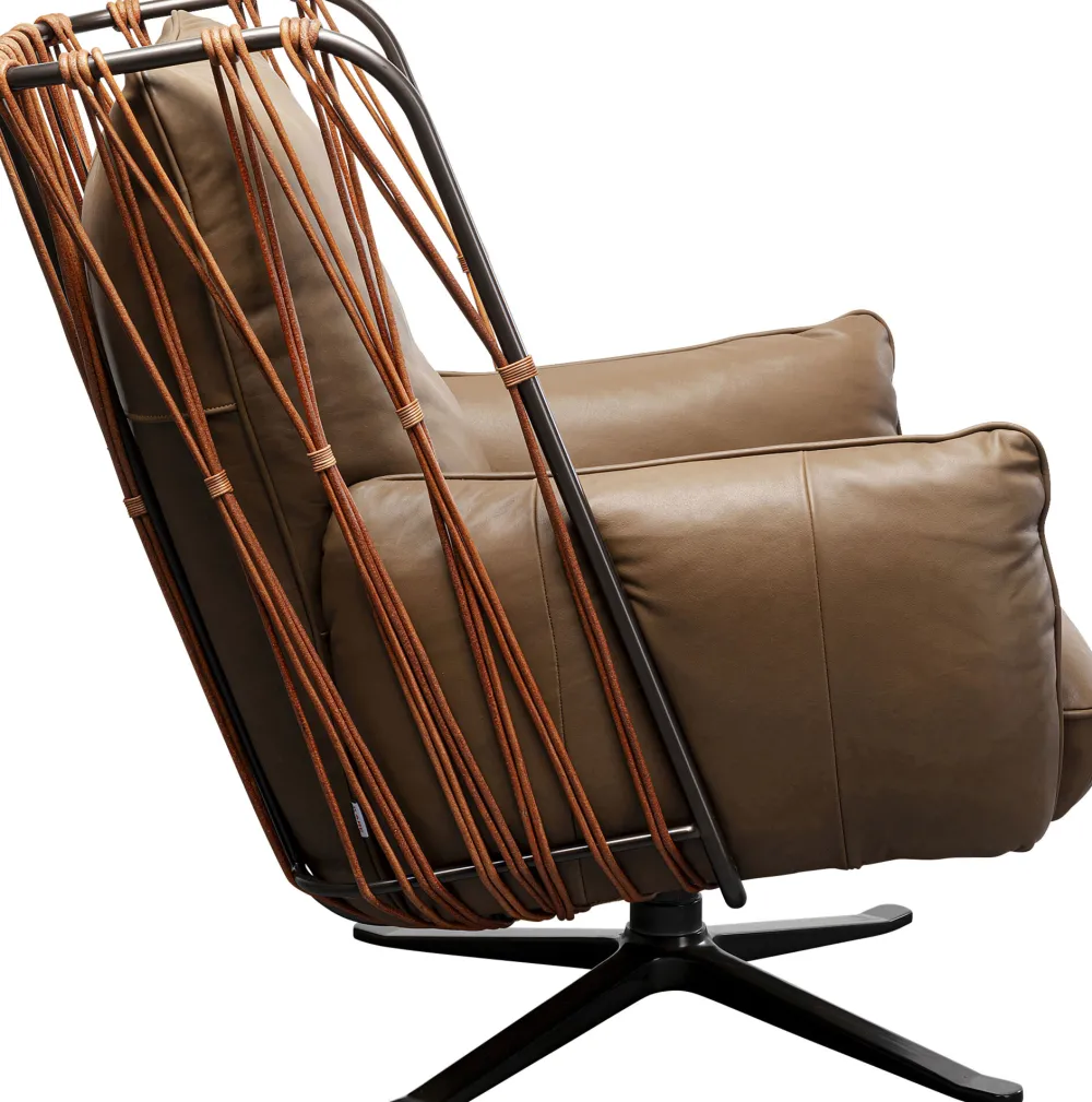 KARE Drehsessel Paradiso Braun Outlet