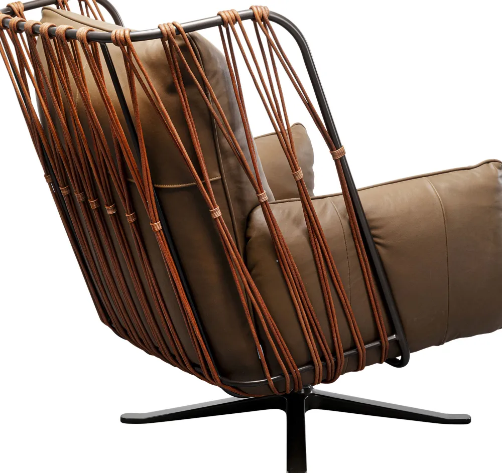 KARE Drehsessel Paradiso Braun Outlet