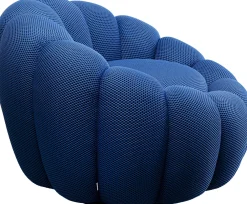 KARE Drehsessel Peppo Bloom Blau Sale