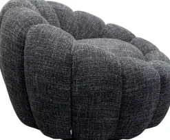 KARE Drehsessel Peppo Bloom Melange Schwarz Best